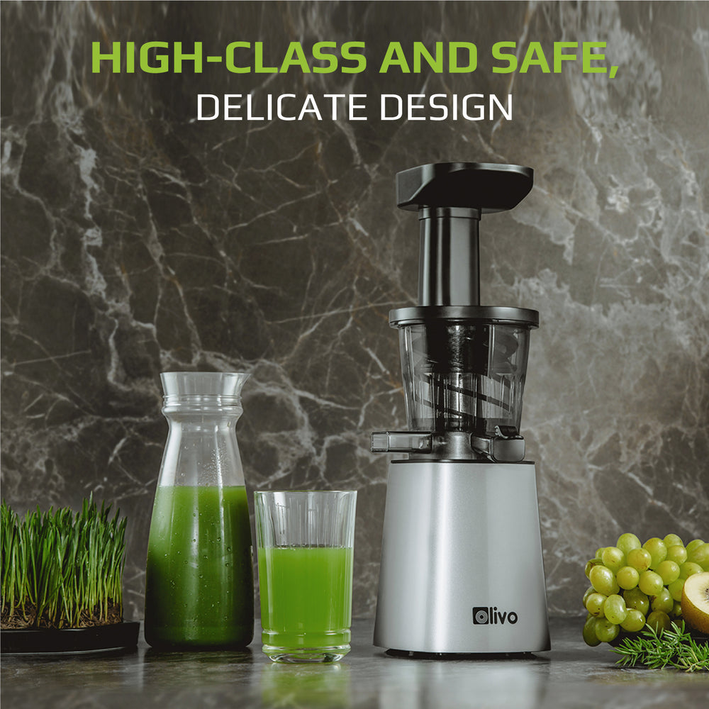 OLIVO SJ210 Slow Juicer - Squeeze Out Up To 98%- Multi-purpose Fruit And Vegetable Juicer