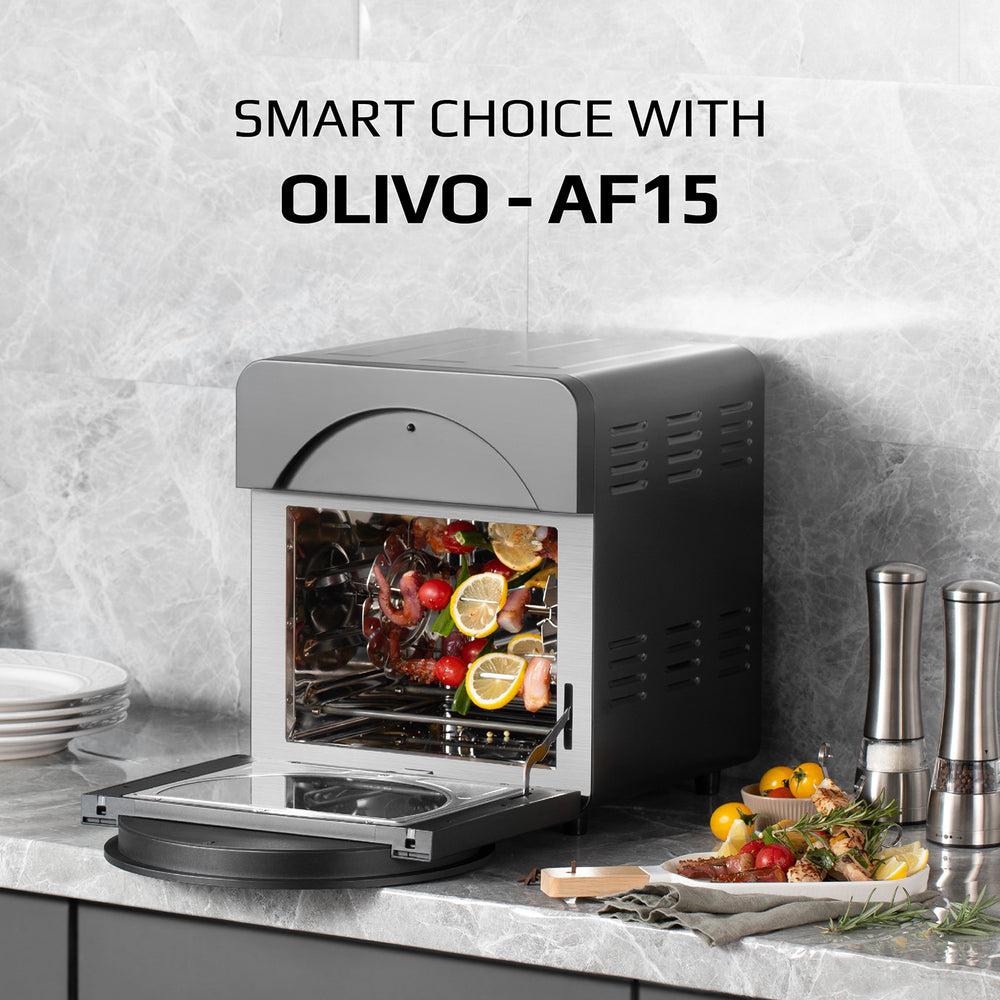 OLIVO AF15 Air Fryer - 16 Preset Functions - 15L Capacity - 2000W Power