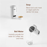 OLIVO CB1000 Nut Milk Maker - Smoothie Blender - Soup Maker, 35 Oz & 120 V, 9 functions, 304 stainless steel, safety sensor