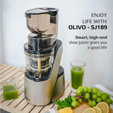 OLIVO SJ189 Premium Slow Juicer - Squeeze Fruits and Vegetables - Make Ice Cream - 10 Years