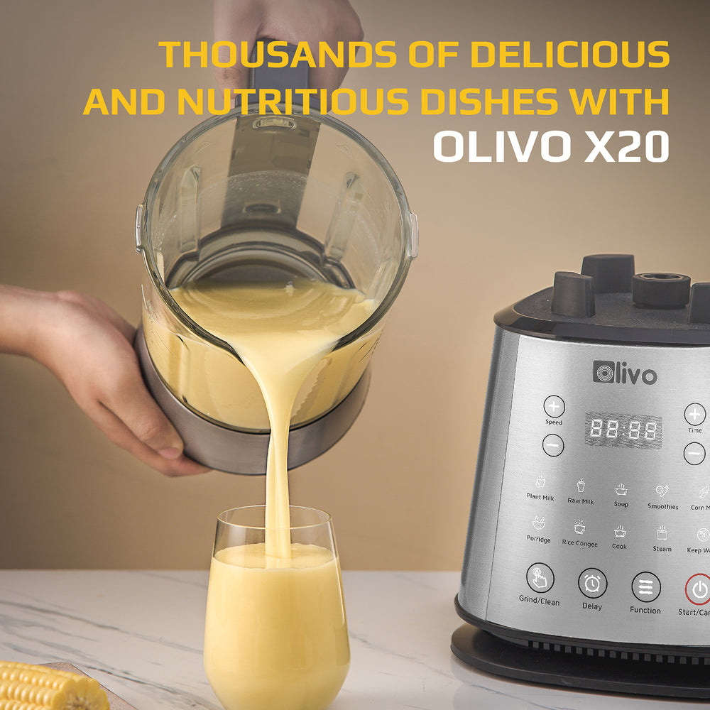 OLIVO X20 Nut Milk Maker- Cooking Nut Milk, Grinding Nut Milk, Making Multi-purpose Herbal Milk