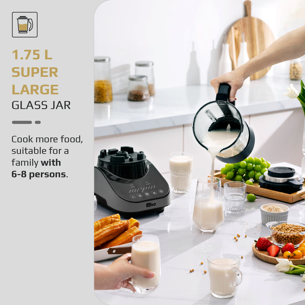 OLIVO CB20 Multifunctional Cooking Blender - Lowest noise - Absolute anti-spill - Cleaning and disinfection - Ceramic non-stick