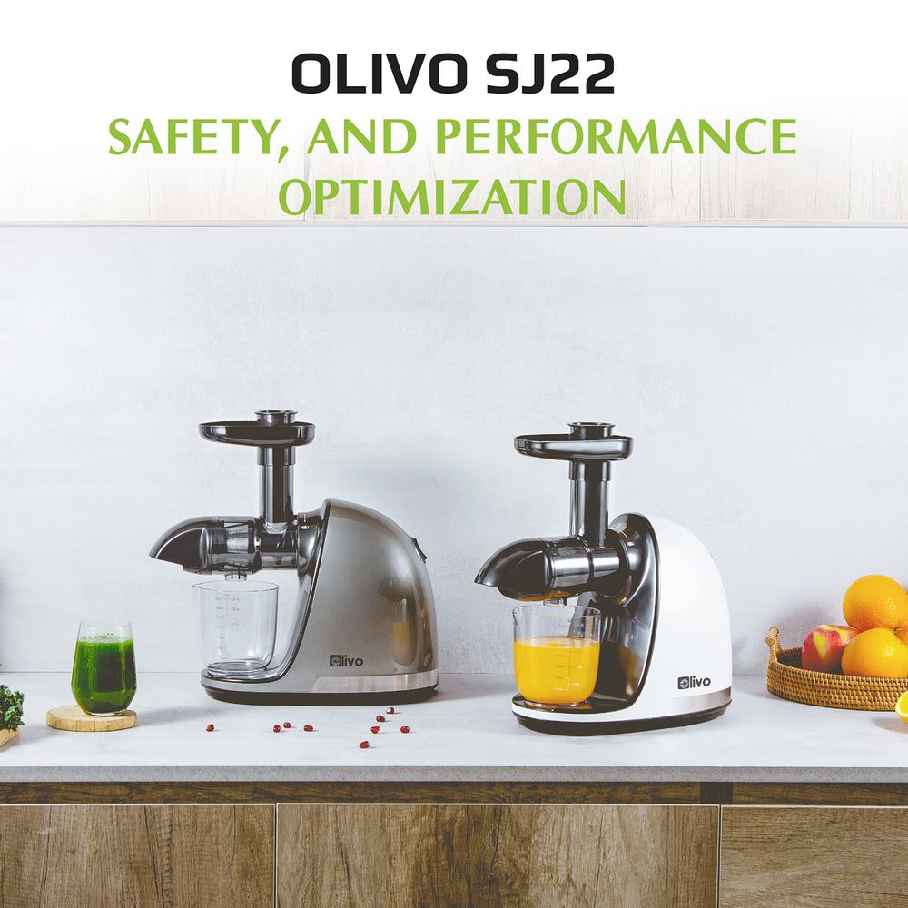 OLIVO SJ22 Horizontal Slow Juicer - Squeeze Vegetables Without Worrying About Being Stuck - Squeeze Out - Easy To Clean