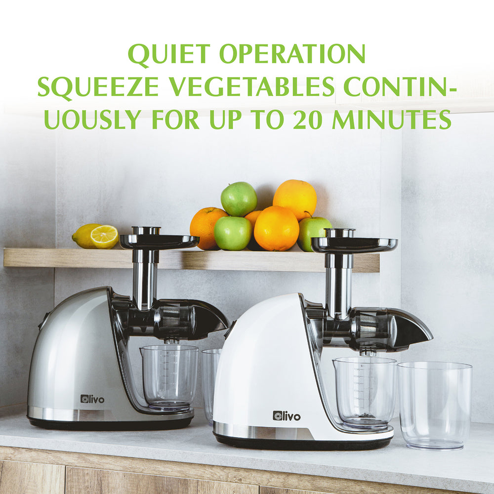 OLIVO SJ22 Horizontal Slow Juicer - Squeeze Vegetables Without Worrying About Being Stuck - Squeeze Out - Easy To Clean