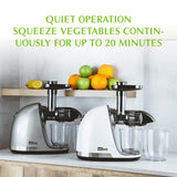OLIVO SJ22 Horizontal Slow Juicer - Squeeze Vegetables Without Worrying About Being Stuck - Squeeze Out - Easy To Clean
